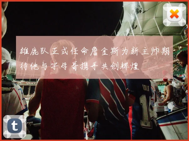 雄鹿队正式任命詹金斯为新主帅期待他与字母哥携手共创辉煌
